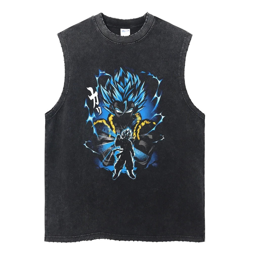 Vegeta Vintage Tank Top V3 Tank Tops