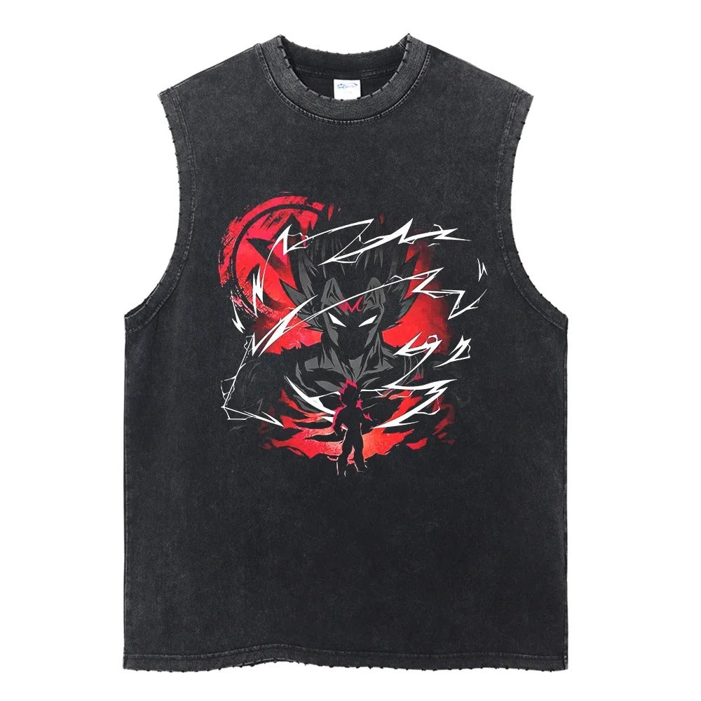 Vegeta Vintage Tank Top V5 Tank Tops