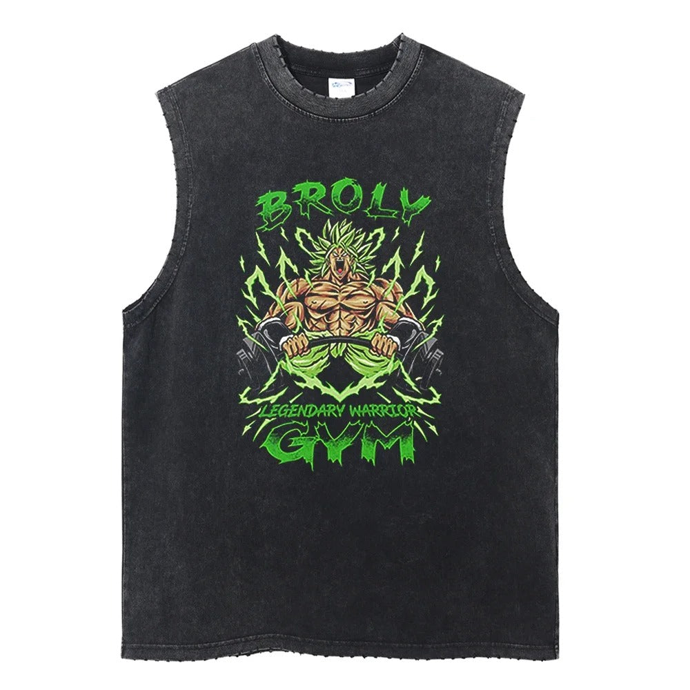Broly Vintage Tank Top V1 Tank Tops