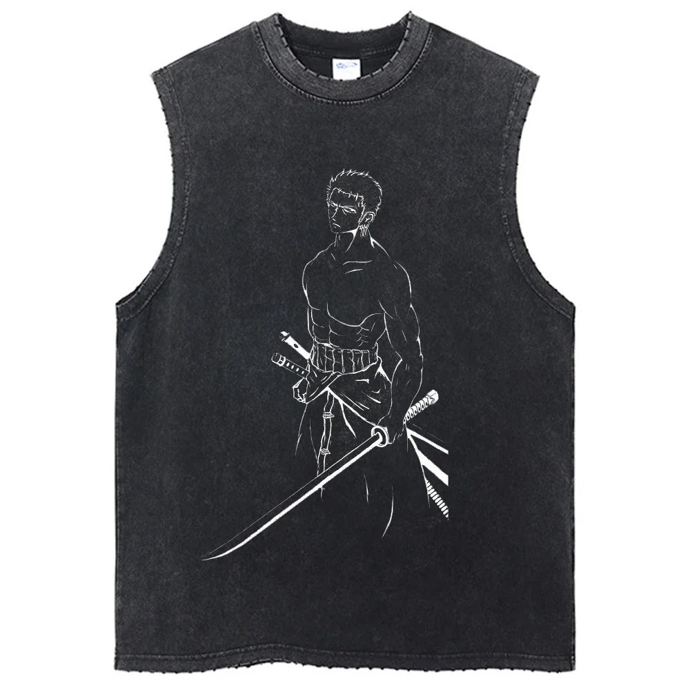 Zoro Vintage Tank Top V4 Tank Tops