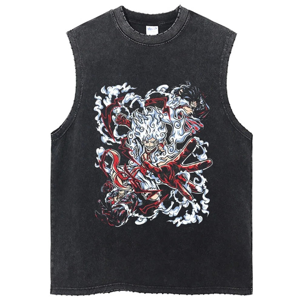 Luffy Vintage Tank Top V5 Tank Tops