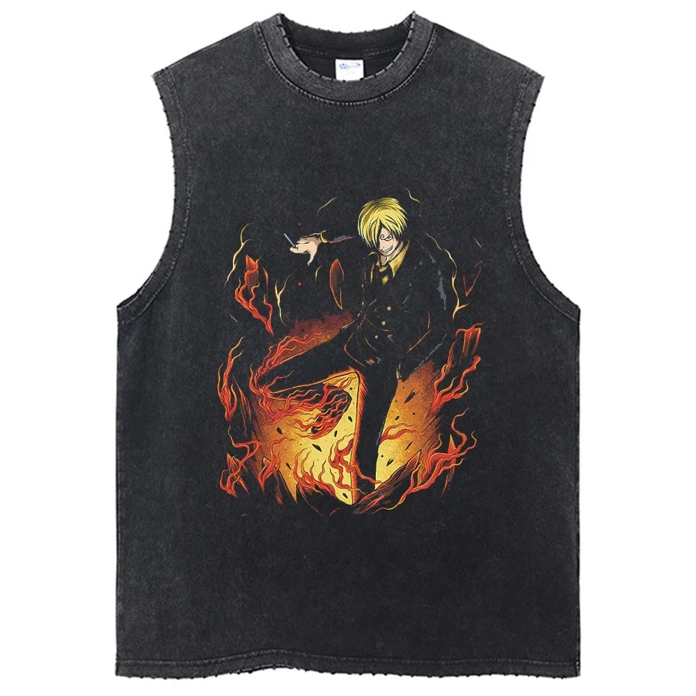 Sanji Vintage Tank Top V1 Tank Tops