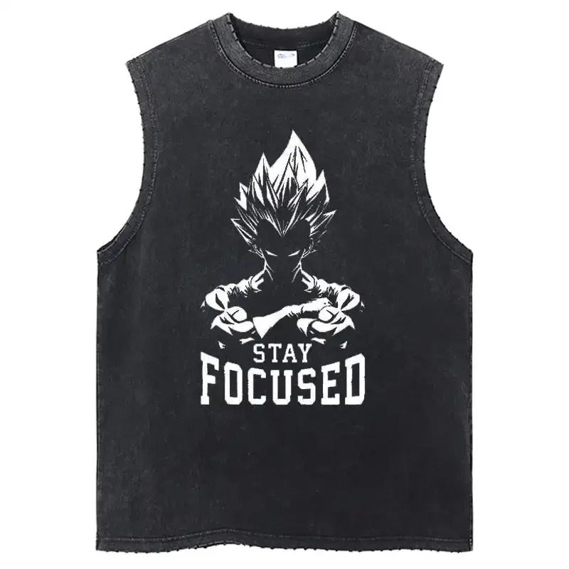 Stay Focused Vintage Tank Top Tank Tops