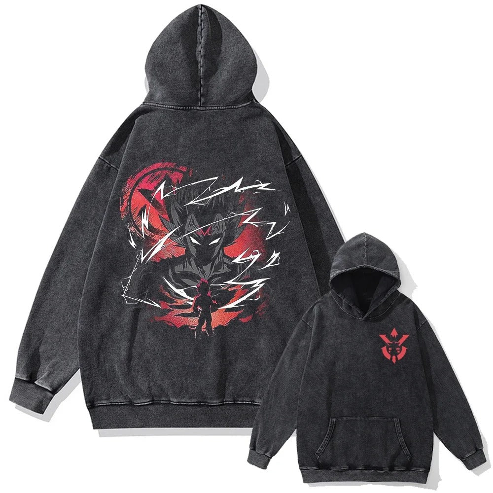 Vegeta Vintage Hoodie V2 Vintage Hoodies