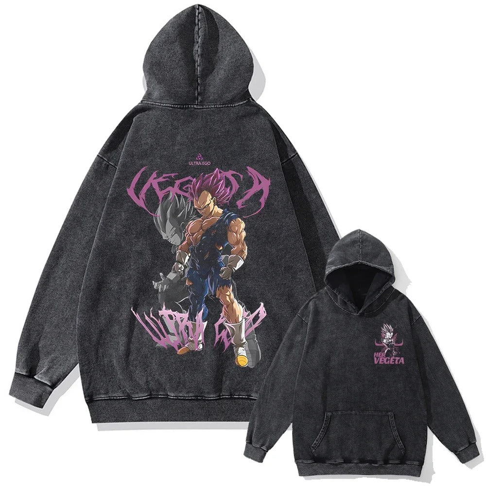 Vegeta Vintage Hoodie V1 Vintage Hoodies
