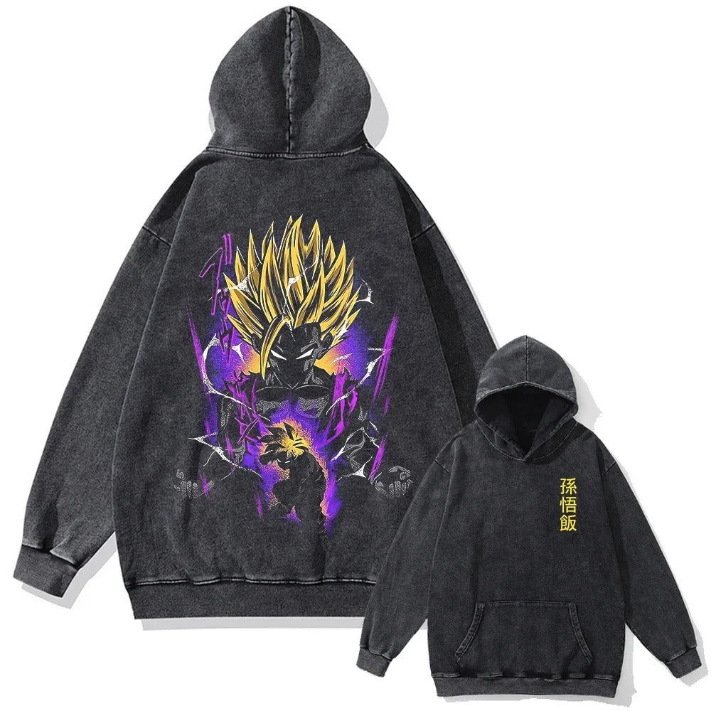 Gohan Vintage Hoodie V1 Vintage Hoodies