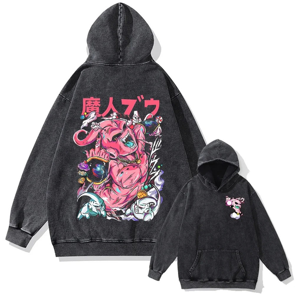 Majin Buu Vintage Hoodie V1 Vintage Hoodies