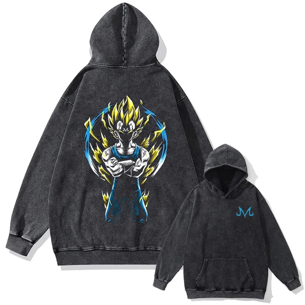 Vegeta Vintage Hoodie V3 Vintage Hoodies