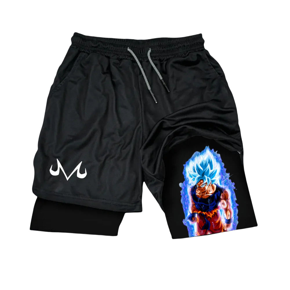 Dragon Ball Z Goku Blue Performance Shorts Performance shorts