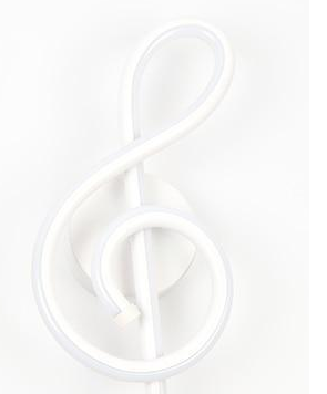 Calarbo™ LED Music Note Wall Lamp White