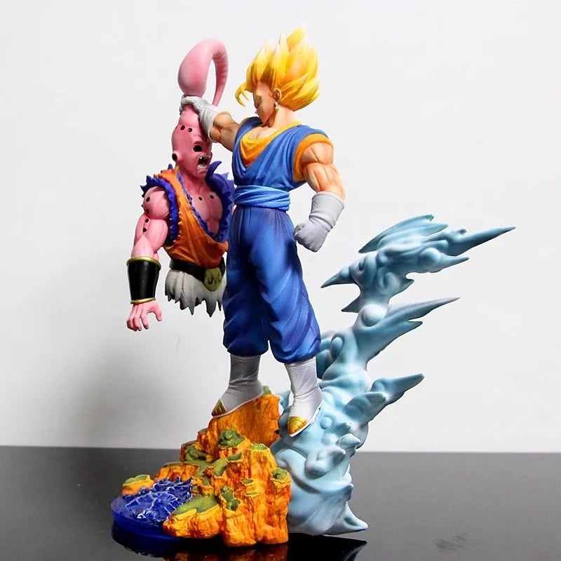 Anime Dragon Ball Son Goku Figure Super Saiyan Goku Vs Majin Buu Action Figures Statue Collection Model Kids Toys Birthday Gifts