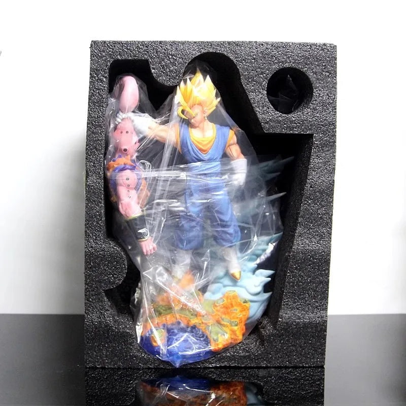 Anime Dragon Ball Son Goku Figure Super Saiyan Goku Vs Majin Buu Action Figures Statue Collection Model Kids Toys Birthday Gifts